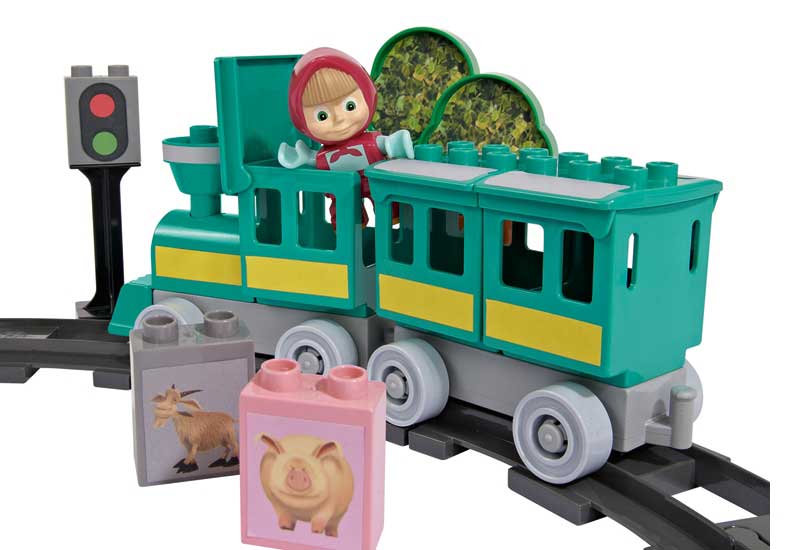 Play Big Kocke Maša i Medved - Voz SB57095 - detalj