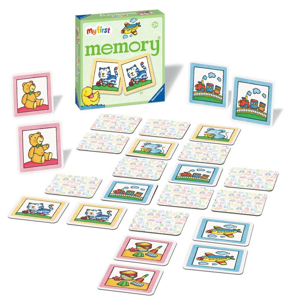 Moja prva društvena igra Memorije Omiljene stvari Ravensburger 20877 - detalj