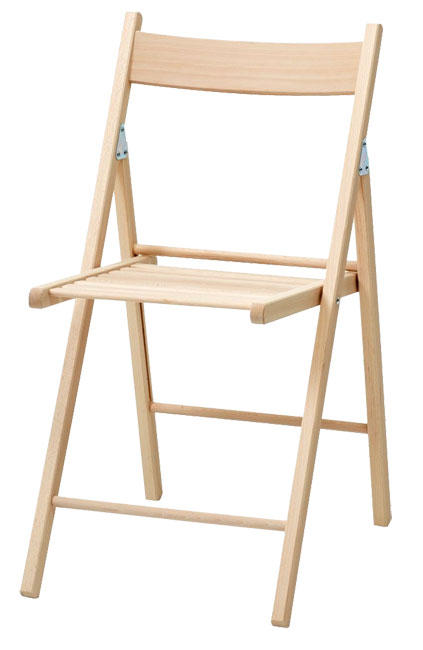 Četiri drvene sklopive trpezarijske stolice Bondo - detalj