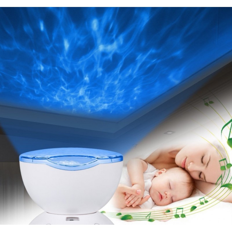 Stona lampa sa projektorom i zvučnikom Electronics Ocean Daren Waves - detalj