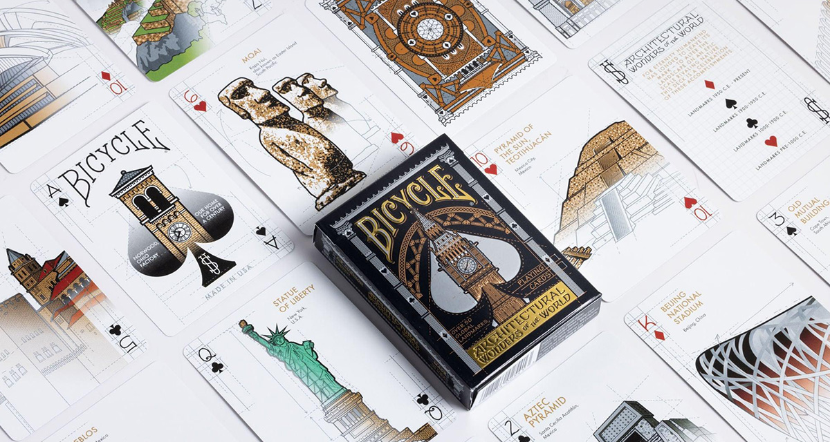 Karte Bicycle Architectural wonders  - detalj