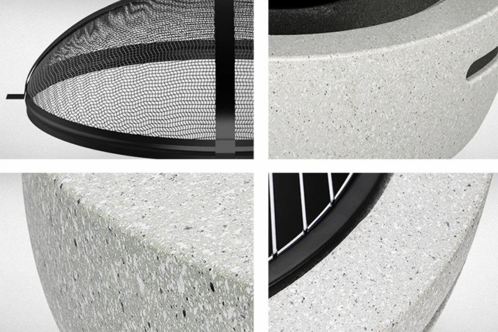 Baštenski roštilj na drva Fieldmann FZG 1030W - detalj