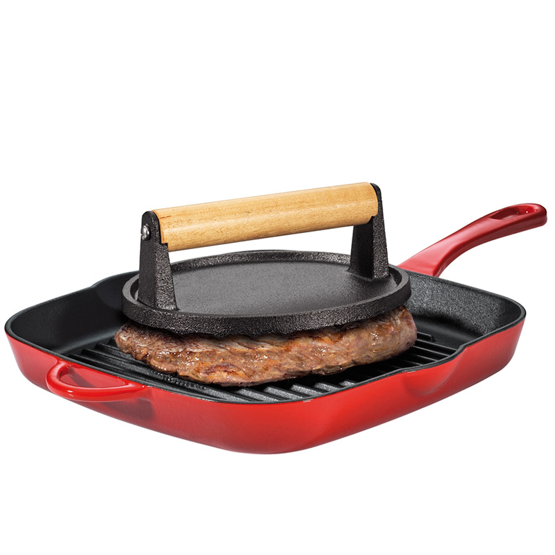 KUCHENPROFI Presa za pljeskavice i meso Fleischbeschwerer Guss - detalj