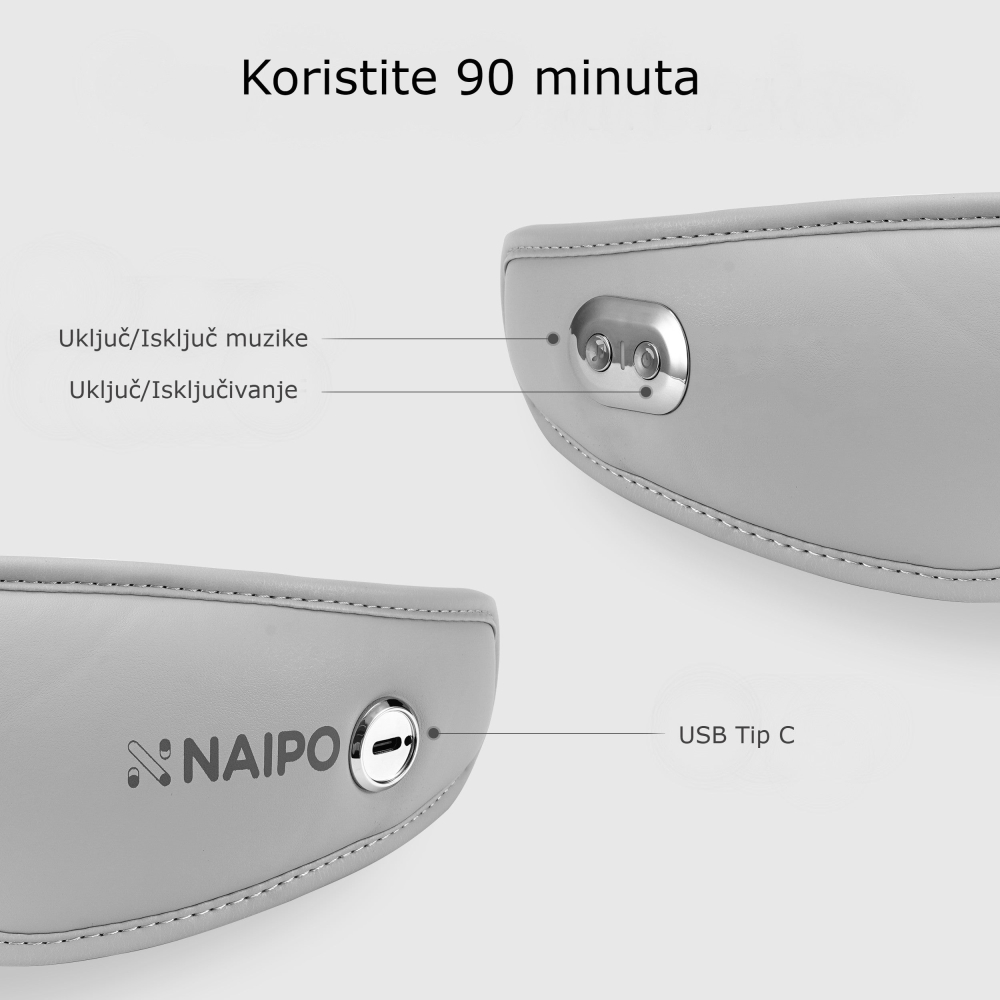 Električni masažer za oči Naipo MGE-2304 - detalj