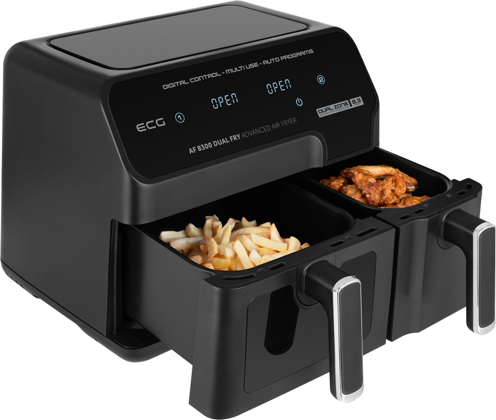Friteza na vrući vazduh Air Fryer ECG AF 8300 Dual Fry - detalj