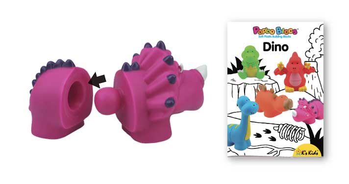 KsKids Igračka za bebe - Crveni Dinosaurus KA10698 - detalj
