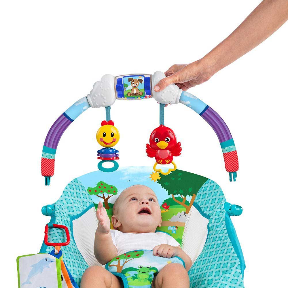 Baby Einstein Bebi njihalica sa melodijama i vibracijom Gusenica u parku - detalj