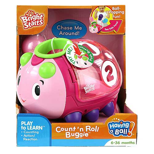 Bright Starts Edukativna igračka - Bubamara broji loptice pink - detalj