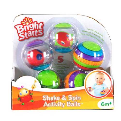 Bright Starts Bebi aktiviti loptice - zvečkice - detalj