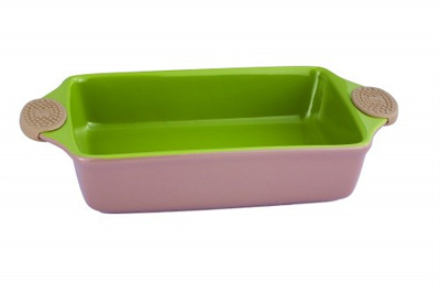 Bergner Keramički pekač 1l Onebaker brown/green BG-13861-BG - detalj