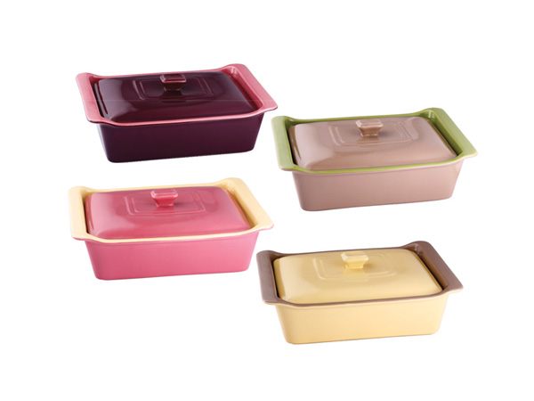 Bergner Posuda za pečenje od keramičkog granita 3l Dolce cream/brown BG-1802039-CB - detalj