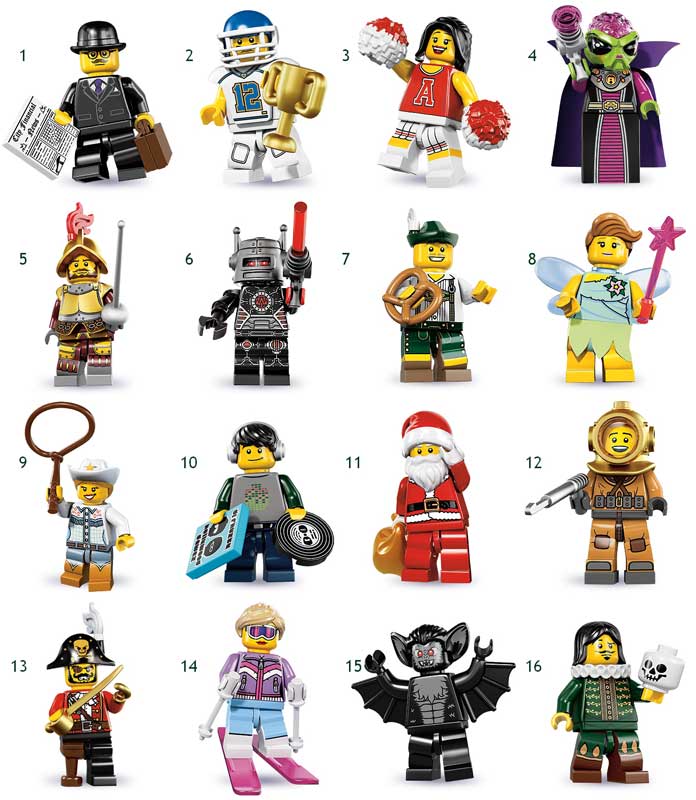 LEGO® kockice Minifigure serija 8 LE8833 - detalj