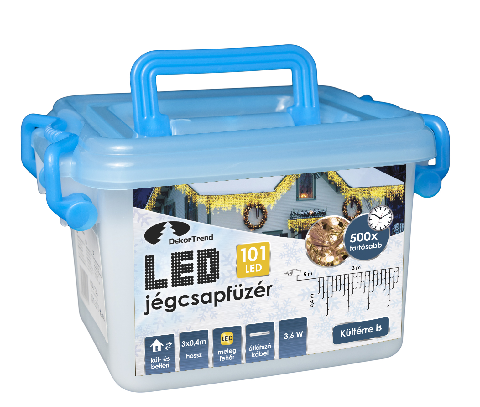 Novogodišnje Lampice LED Mreža Za Spoljnu ili Unutrašnju Upotrebu 6 x 0.4 m KDL 140 - detalj