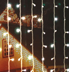 Novogodišnje LED Zavesa Za Spoljnu ili Unutrašnju Upotrebu 1 x 4 m - detalj