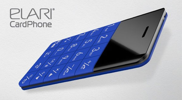 Elari CardPhone Mobilni telefon veličine kreditne kartice plavi ELCPBLU - detalj