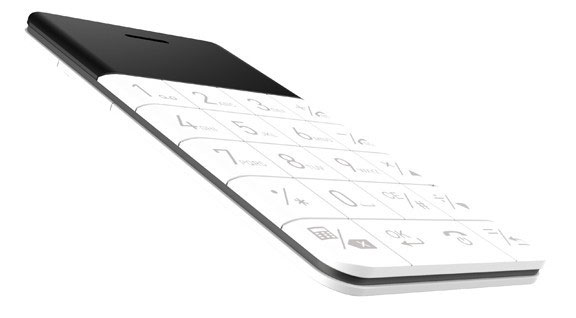 Elari CardPhone Mobilni telefon veličine kreditne kartice beli ELCPWHT - detalj