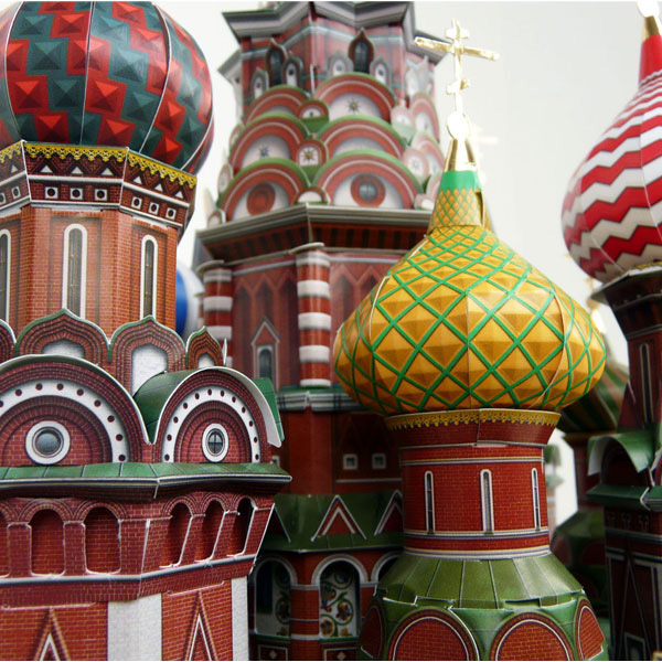 CUBIC FUN Hram Svetog Vasilija Blaženog Maketa 3D Puzzle 58096 - detalj