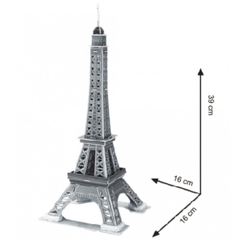 CUBIC FUN Ajfelova Kula Maketa 3D Puzzle P175 - detalj
