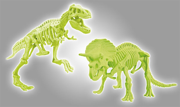 Clementoni skeleti dinosaurusa T-Rex i Triceratops  - detalj