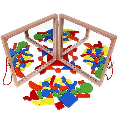 WoodyLand - Magnetne puzzle sa oblicima 91123 - detalj