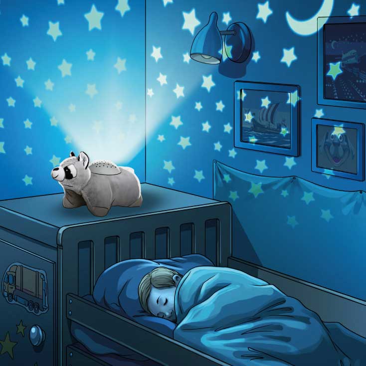 Noćna lampa i projektor sazveždja Rakun NLR1 - detalj