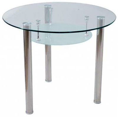 Trpezarijska Garnitura Modena 3 stolice i stakleni sto - detalj