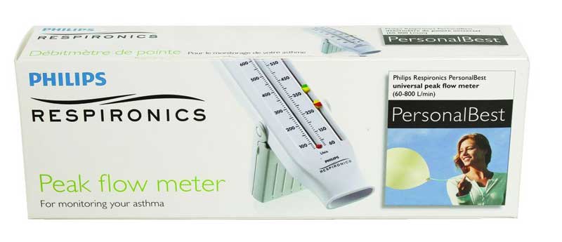 Philips Peak flow metar - mehanički merač protoka izdahnutog vazduha Personal Best - detalj