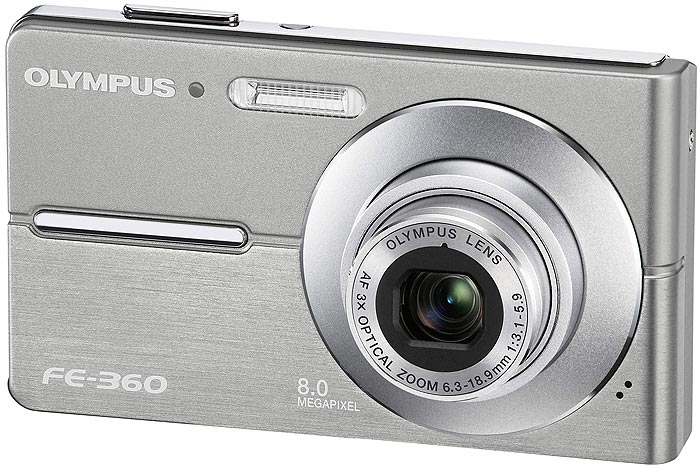 Olympus FE-360 - 3x optički zum, 8 MP - Silver - detalj