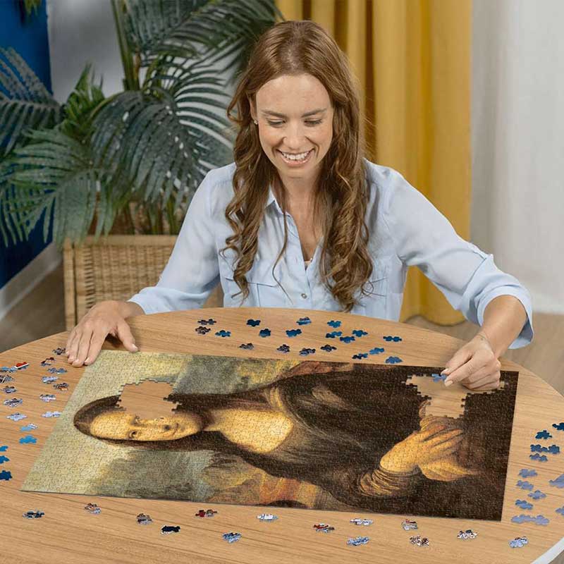 Ravensburger puzzle Da Vinci - Mona Lisa 1000 delova - detalj