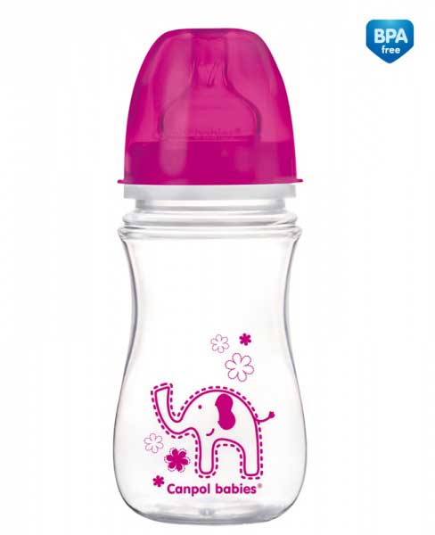 Canpol Babies Antikolik flašica za bebe 240ml Easy Start Colorful Animals 35/206 - detalj