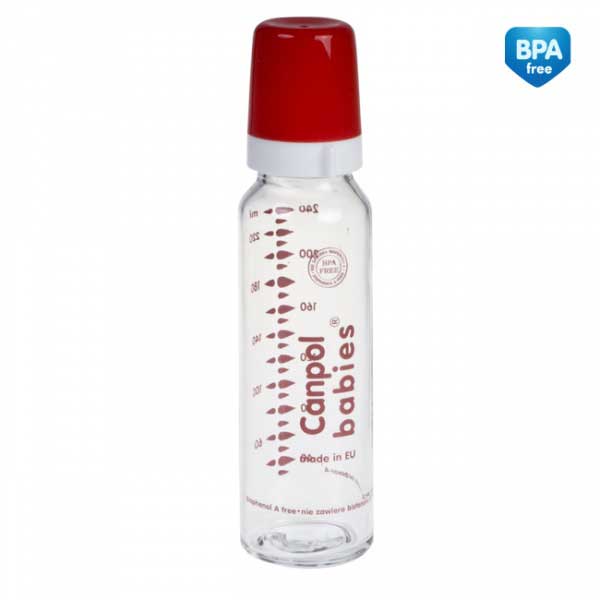 Canpol Klasična staklena bebi flašica 240 ml 42/101 - detalj