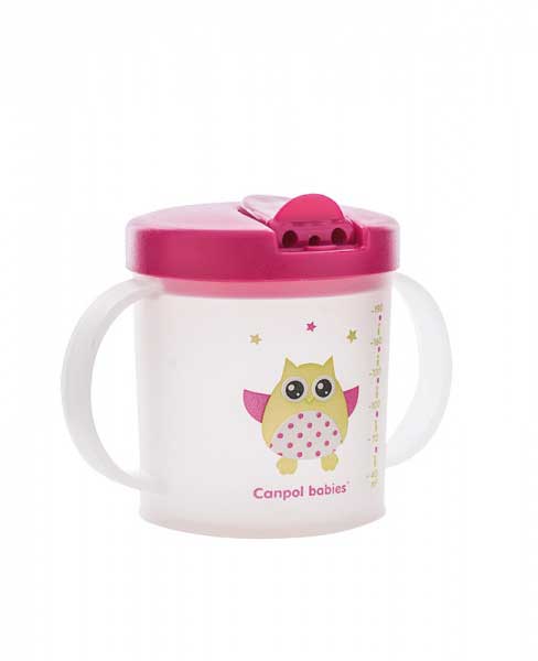 Canpol Bebi šolja sa usnikom koji se sklapa 9m+ 190ml Sova 31/212 - detalj