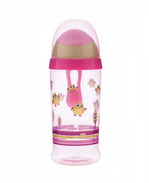 Canpol Bebi bočica 12m+ Non-spill 350 ml Sova 56/513 - detalj