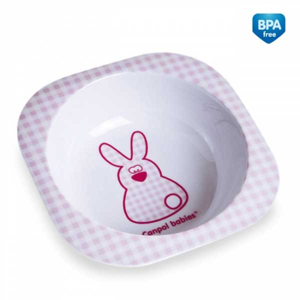 Canpol Četvrtasta bebi činija 230ml 4/521 - detalj