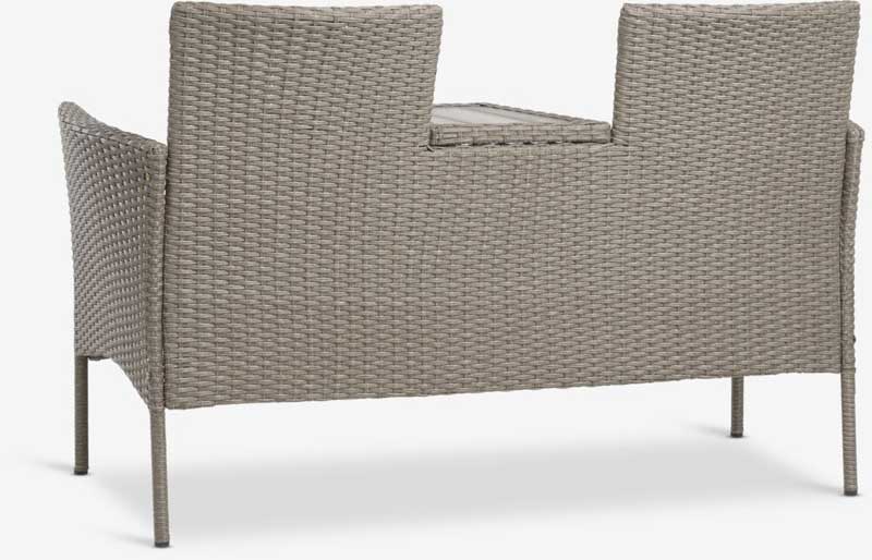 Baštenska klupa za dvoje sa stočićem Delilah - detalj