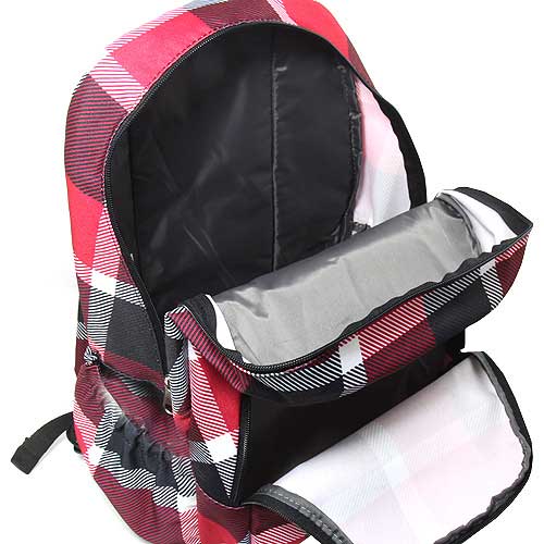 Target Club Ranac za školu Squares Red 17205 - detalj