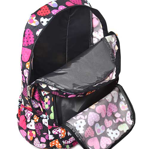 Target Club Ranac za školu Hearts black 17208 - detalj