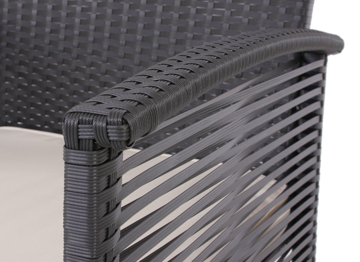 Wicker Ratan Garnitura Cordoba - 2 Fotelje, Sofa i Sto sa staklom - detalj