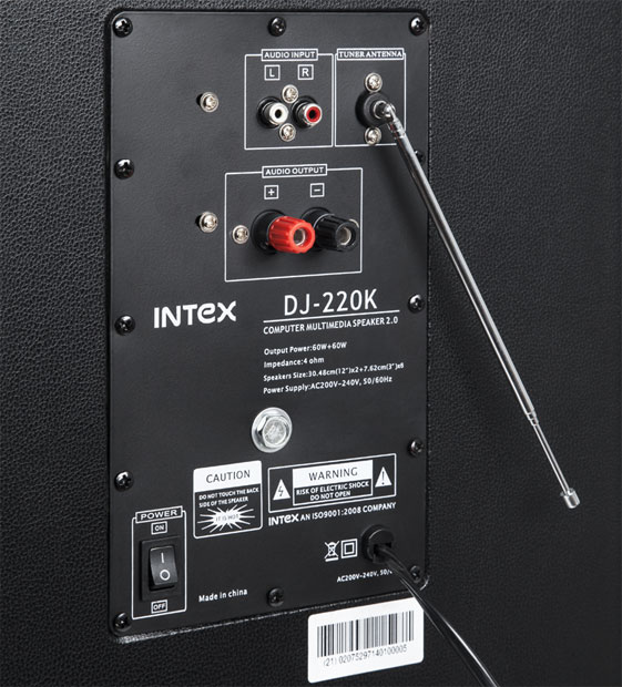 Intex Zvučnik DJ-220 SD/USB/FM - detalj
