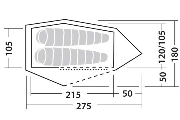 Tunel šator za dve osobe Robens Challenger 2 130070 - detalj