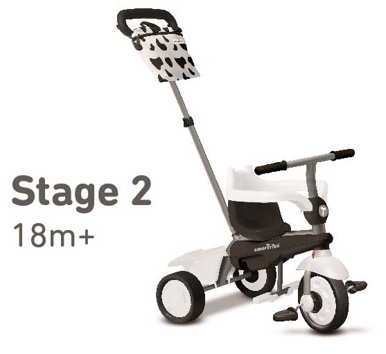 Smart Trike Tricikl 10 - 36 meseci Vanilla White/Black - detalj