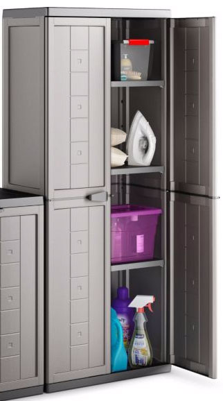 PVC Orman Jolly - 68 x 39 x 166 cm - Sivi - detalj