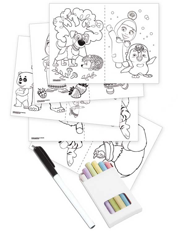 Smoby Tabla za crtanje Maša i Medved - detalj