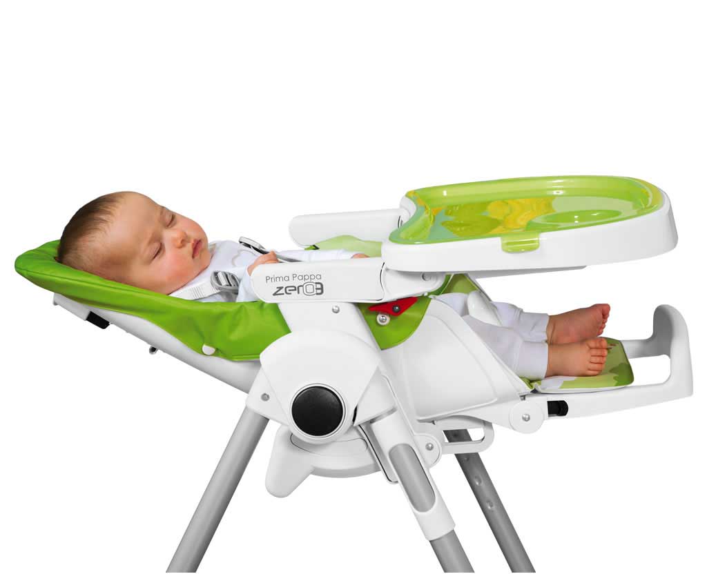 Peg Perego Visoka stolica za hranjenje bebe Zero 3 Dino Park Bianco - detalj
