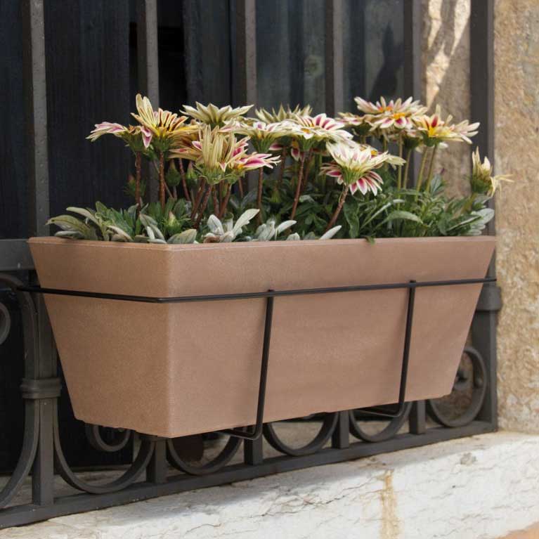 Žardinjera za bilje Evolution Matt Mysia 50cm Black - detalj