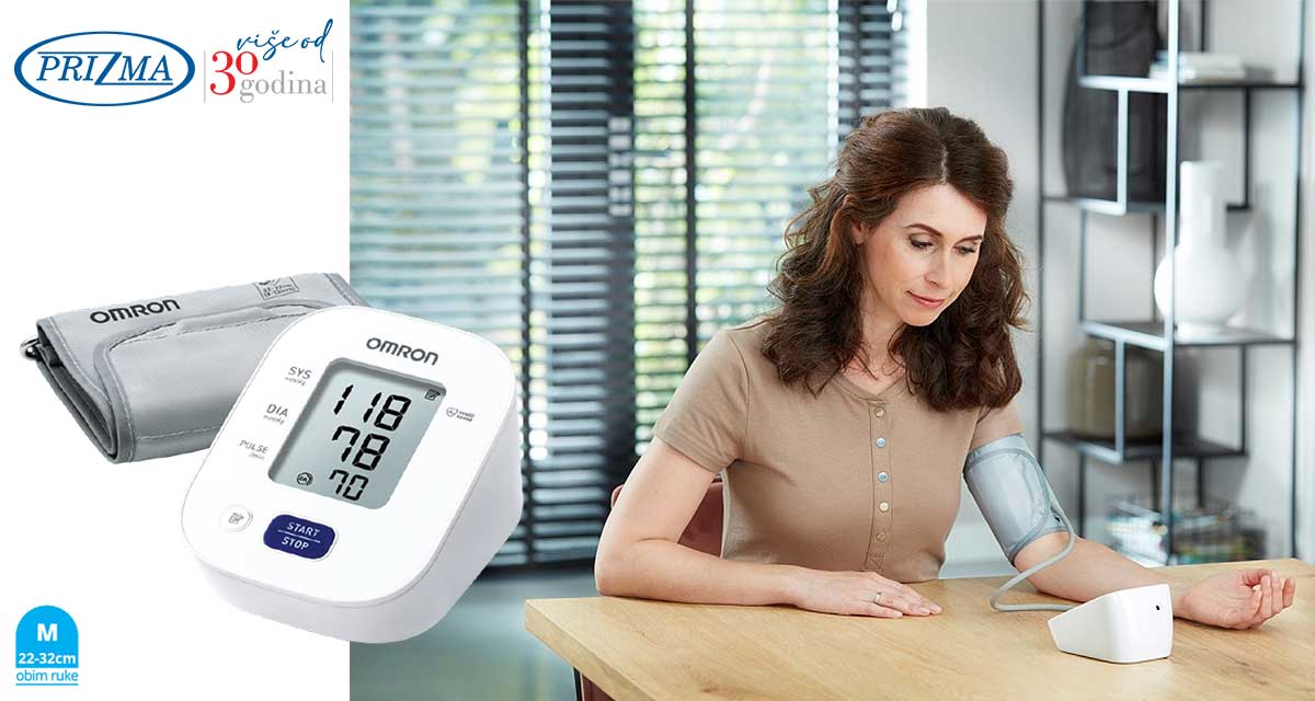 Omron M2 digitalni automatski merač krvnog pritiska za nadlakticu - detalj