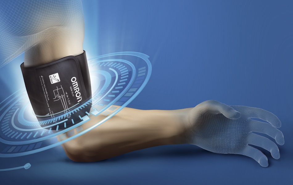 Omron M3 Comfort digitalni automatski merač krvnog pritiska za nadlakticu - detalj