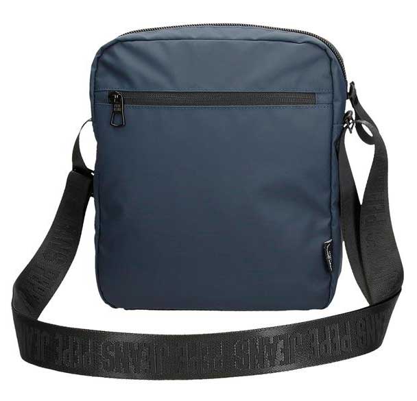 Torbica 27cm sa pregradom za tablet Pepe Jeans Hoxton blue 73456 - detalj