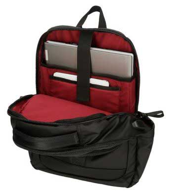 Ranac 44cm sa pregradama za laptop i tablet Pepe Jeans Hoxton black 73428 - detalj