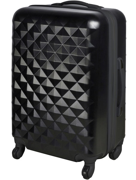 Putni Kofer Sa 4 Točka Tvrdi Black 77cm - detalj